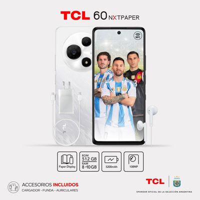 Celular TCL 60 Nxtpaper 512/8GB Alps White