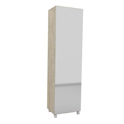 Mueble de Guardado Zapatero con estantes Ruedas y puerta espejo - 1424 - 1424  -HEL