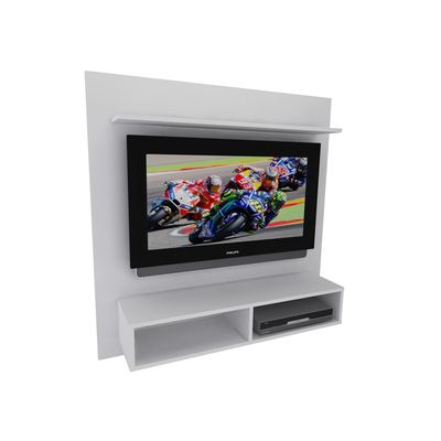 Panel Rack Flotante para TV con Estantes y Nichos - 1850 - 1850  -BLA