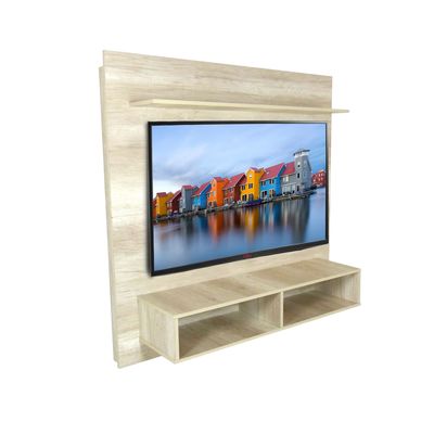 Panel Rack Flotante para TV con Estantes y Nichos - 1850 - 1850  -HEL